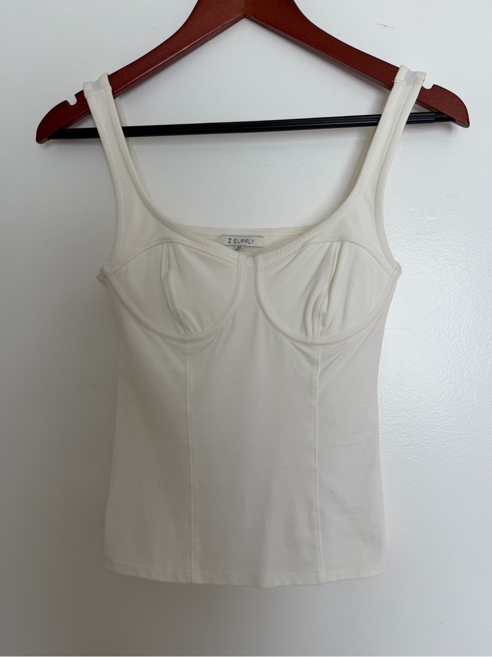 Z Supply Ivory Bustier-Style Tank